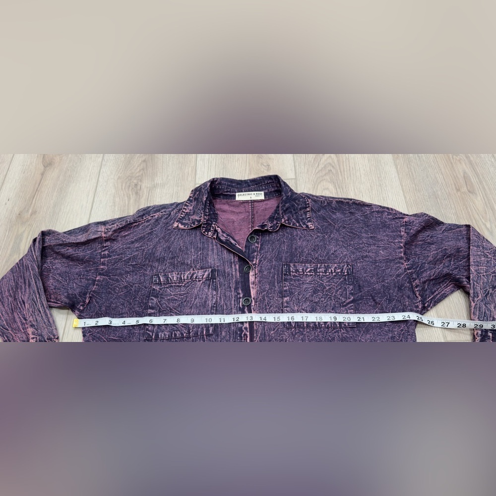 Electric & Rose Elliot Dresshirt Acid Denim. 100% cotton. 💜💟 - Picture 3 of 13